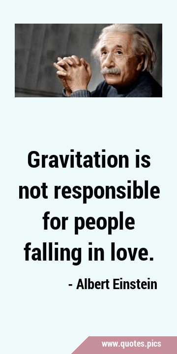 Gravitation is not responsible for people falling in …