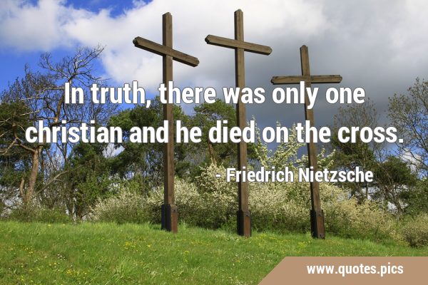 In truth,there was only one christian and he died on the …