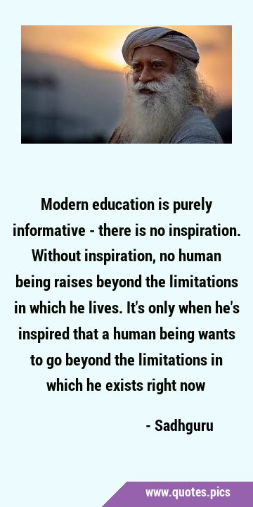 Beyond Modern Education…