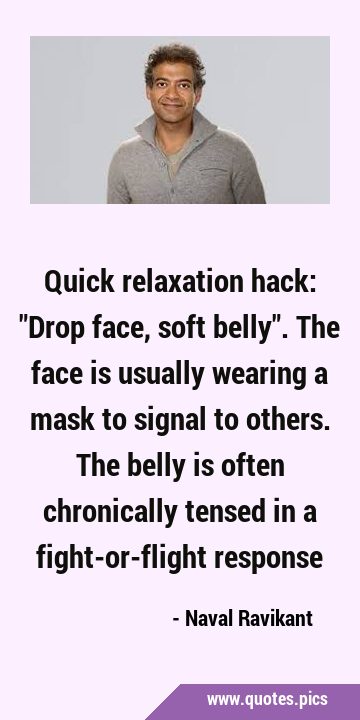 Quick relaxation hack: 