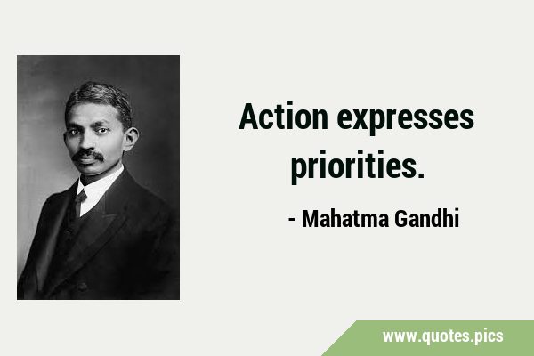 Action expresses …