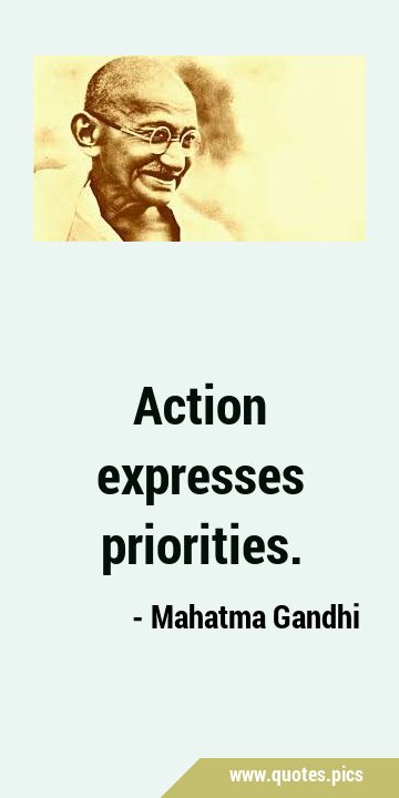 Action expresses …