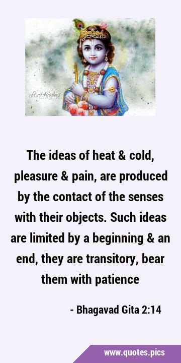 The ideas of heat & cold, pleasure & pain, are produced by the contact of the senses with their …