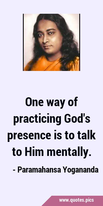 One way of practicing God