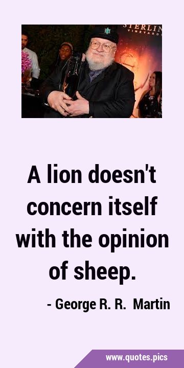 A lion doesn