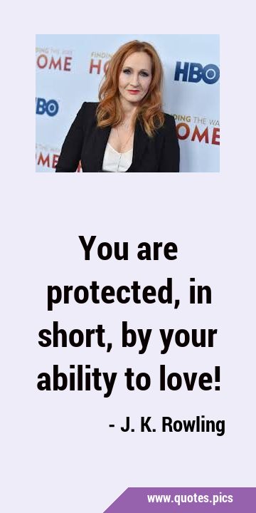 You are protected, in short, by your ability to …